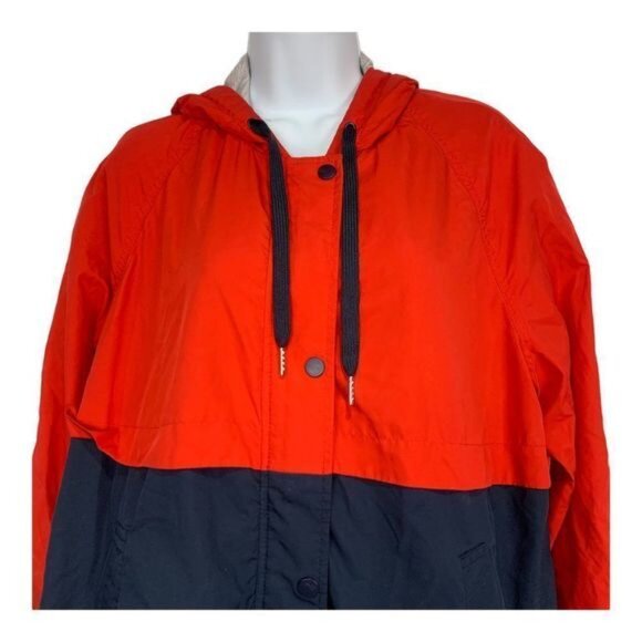 Divided by H&M Junior Girls Hooded Zip Up Jacket Size Medium Red/Blue - Picture 2 of 5